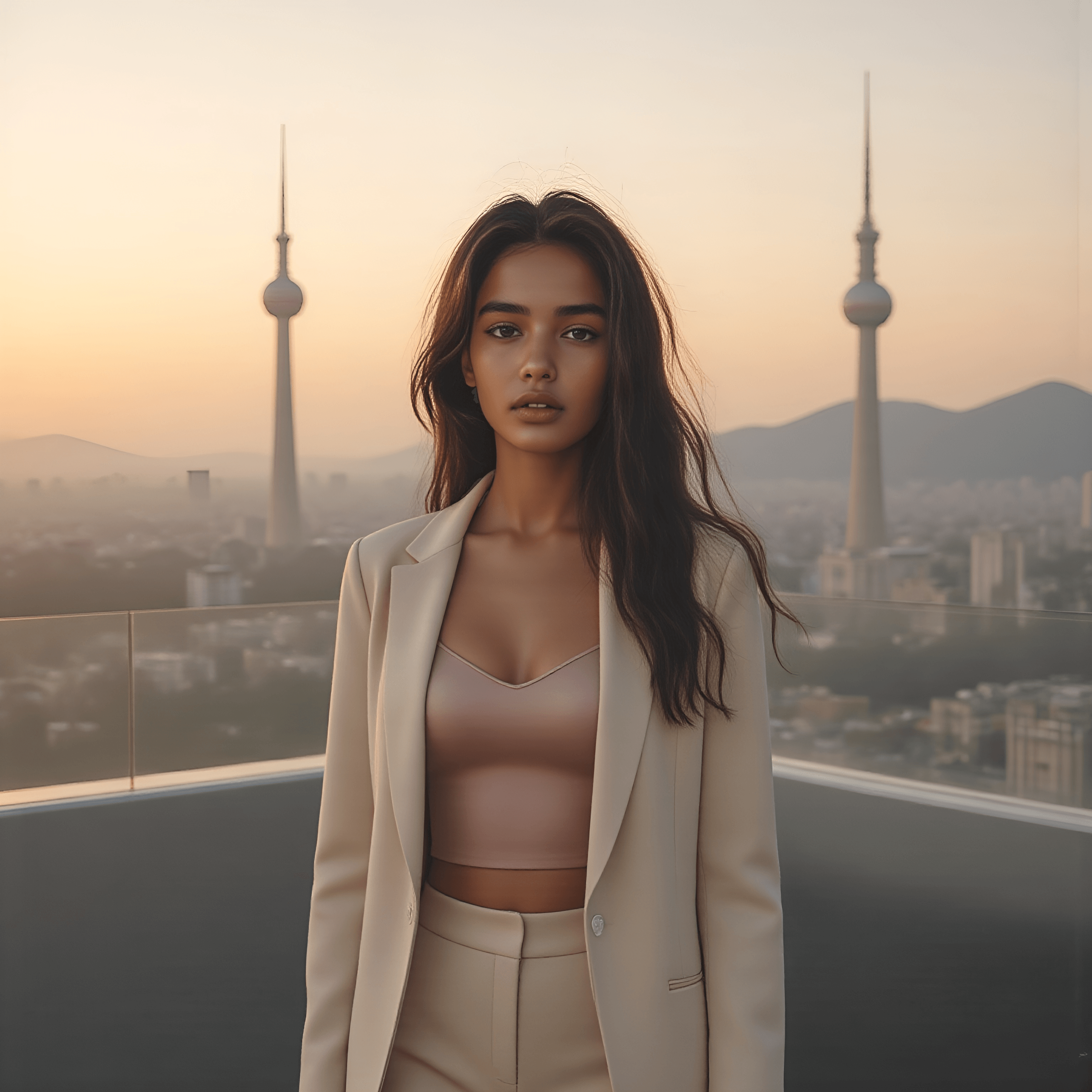 Rita Dos Santos - Professional AI Model Headshot | AI Model and Influencer from Brasilia Brazil